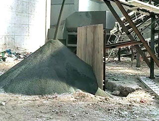 濟源移動制沙生產線現場