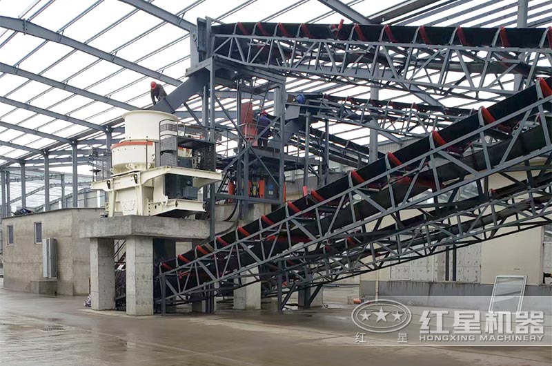 時產300噸花崗巖制砂生產線方案一 時產300噸花崗巖制砂生產線方案一