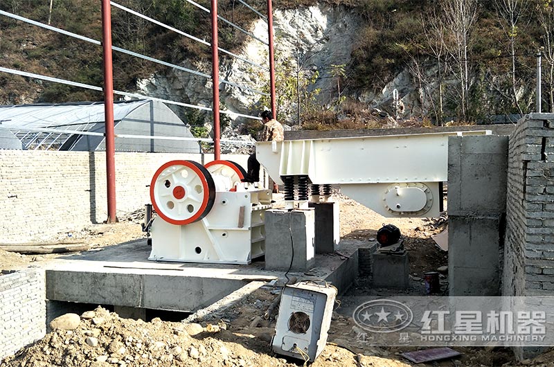 固定式69鄂破處理建筑垃圾現場