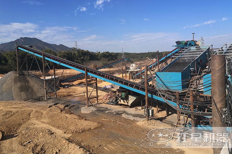 玄武巖制砂生產線現場 玄武巖制砂生產線現場