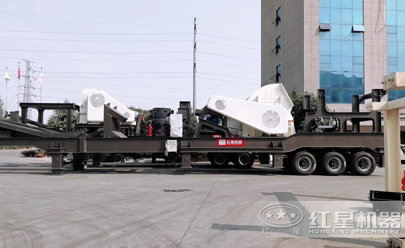 移動錘式青石粉碎機廠區圖 移動錘式青石粉碎機廠區圖