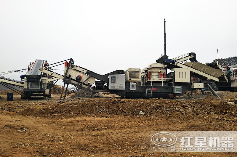 履帶移動破碎機作業現場實拍 履帶移動破碎機作業現場實拍