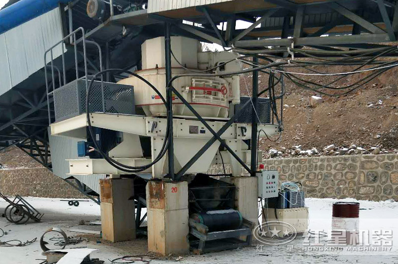 制砂機生產線現場實拍