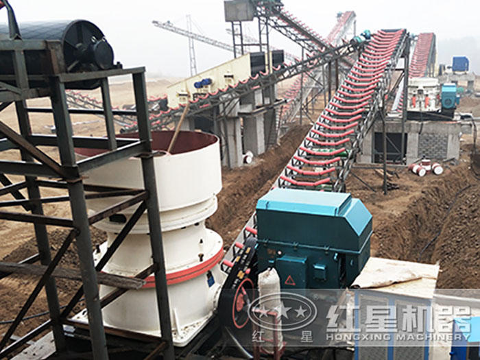 圓錐式破碎機現場安裝圖 圓錐式破碎機現場安裝圖