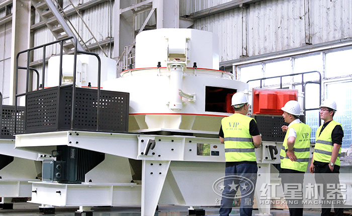 客戶到場參觀考察制砂機