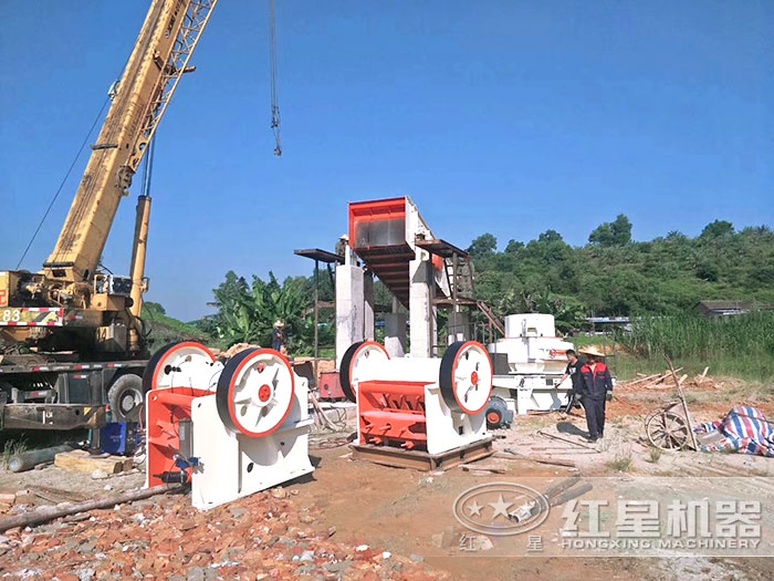 紅星機器150x750顎式破碎機