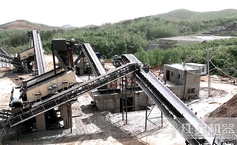 固定式人工制砂現(xiàn)場(chǎng)