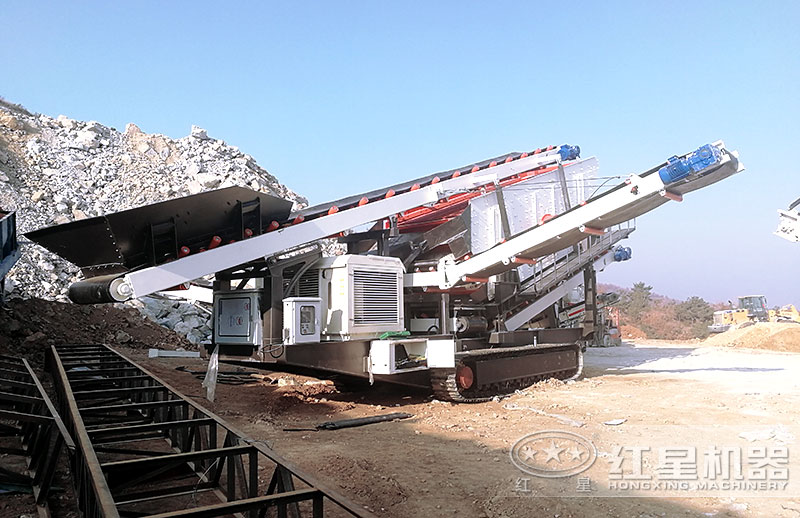 履帶大型移動破石機