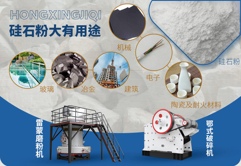 硅石粉加工用途廣