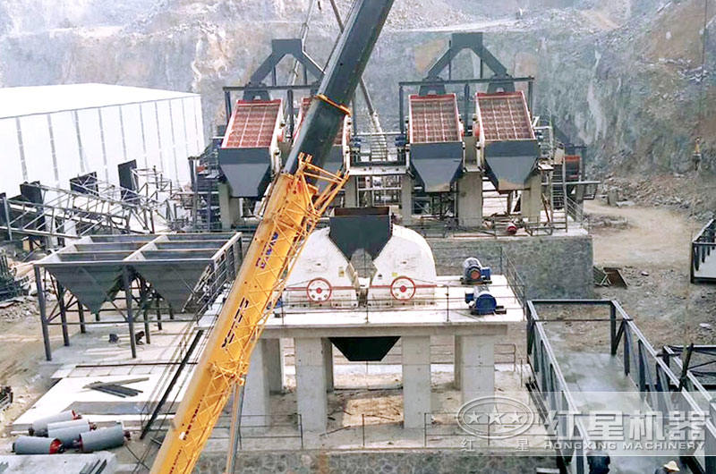 錘式破碎機現場 錘式破碎機現場