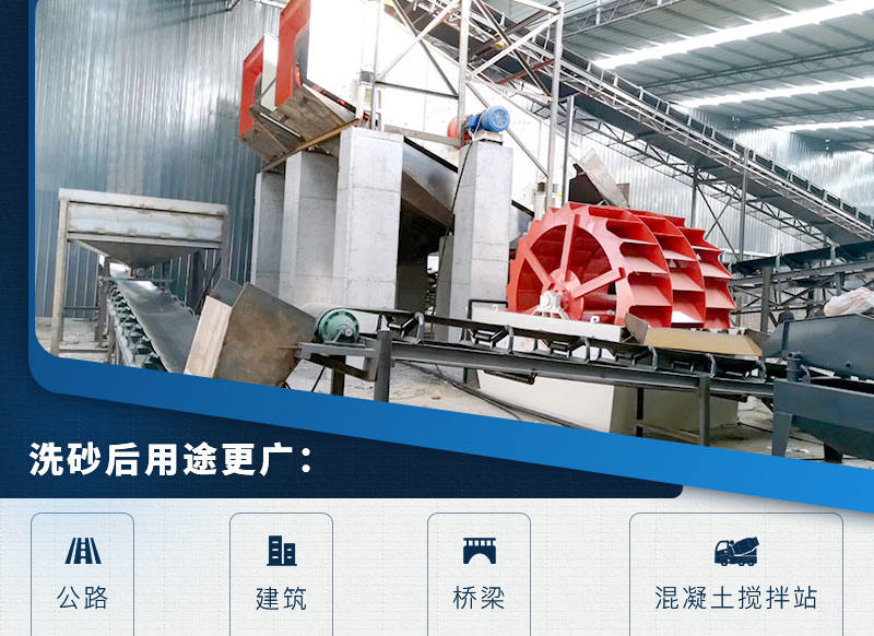 洗砂機提高沙子質量，應用廣
