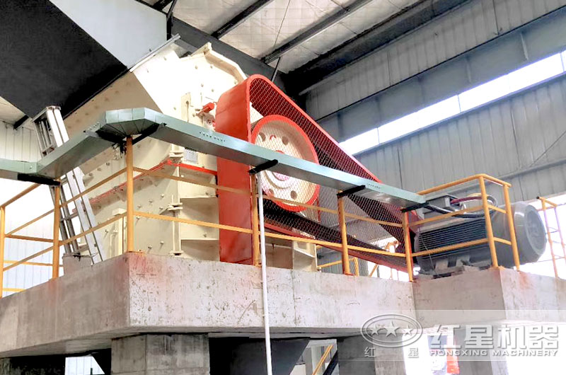 煤矸石制砂現場