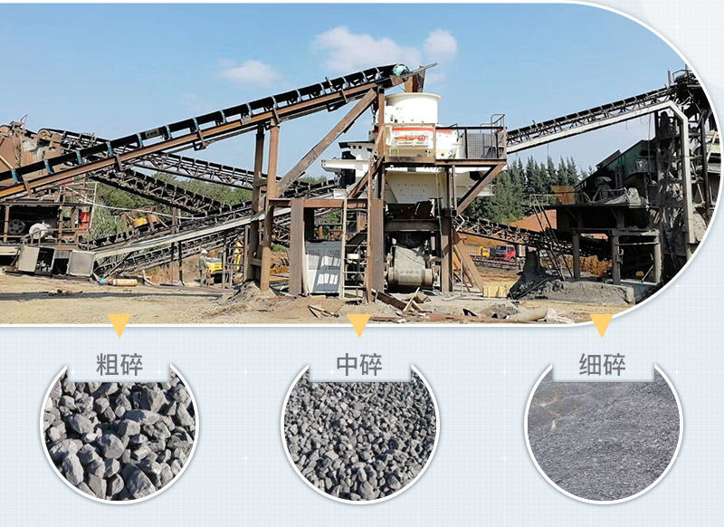 制砂機可打出不同規(guī)格的成品