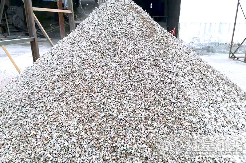 生產線制砂后成品展示