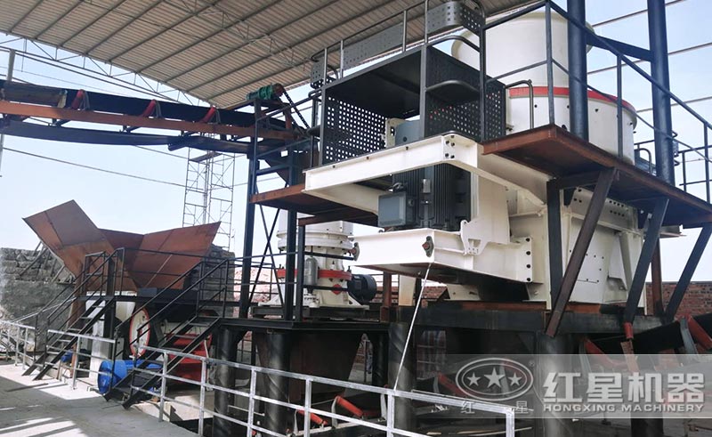 砂石廠設(shè)備安裝中 砂石廠設(shè)備安裝中