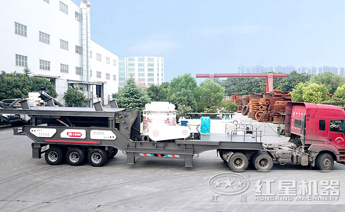 輪胎配置的移動破碎機 輪胎配置的移動破碎機