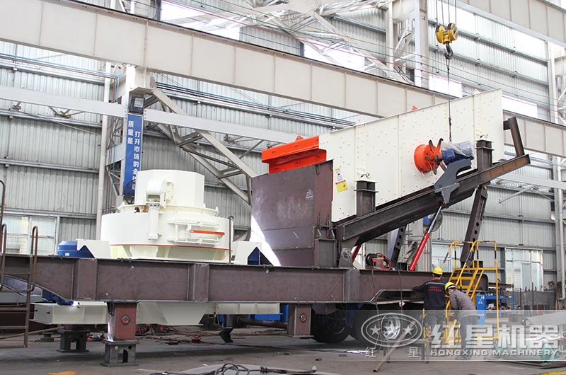 移動式制砂機車間生產中 移動式制砂機車間生產中