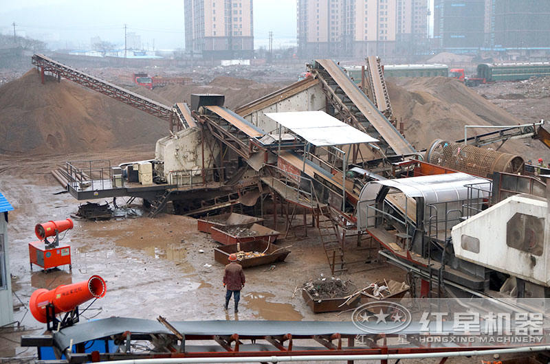 建筑垃圾處理現場圖 建筑垃圾處理現場圖