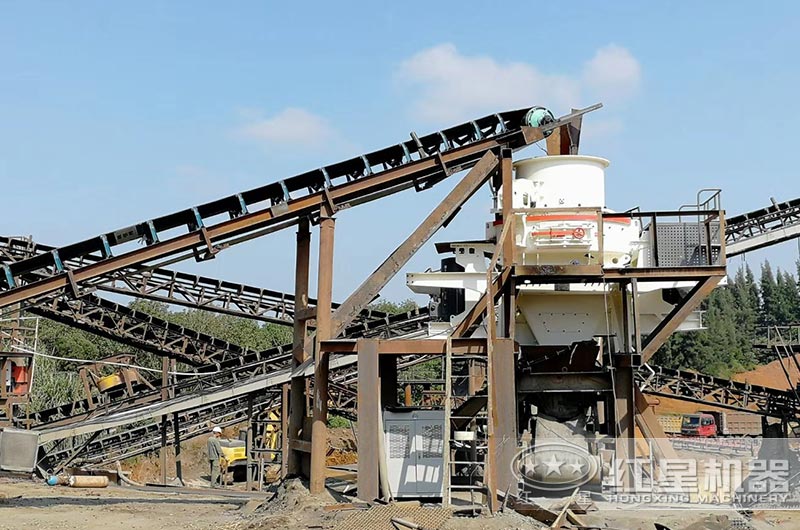 石頭制砂機生產現場圖 石頭制砂機生產現場圖