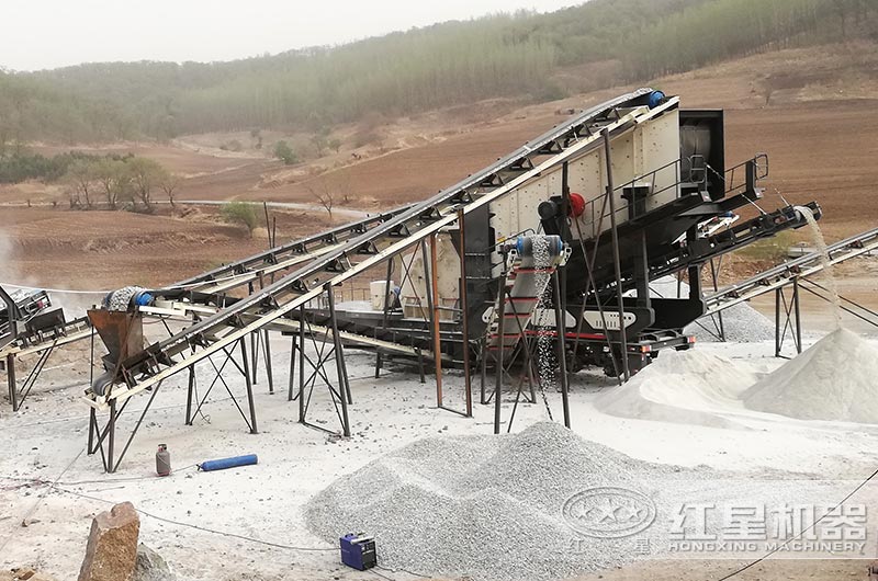 移動式制砂生產現場