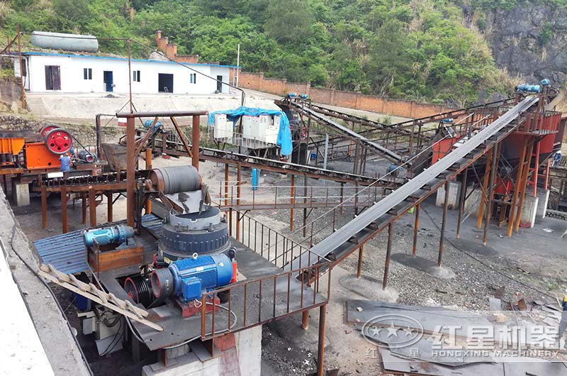 石子生產線現場