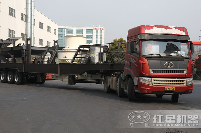 紅星車間移動制砂機(jī)發(fā)貨