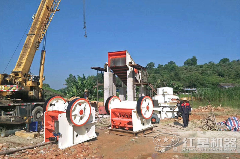 鄂破作為頭破設備在安裝中