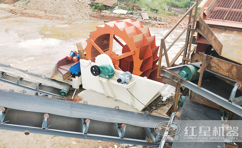 洗砂機現場 洗砂機現場