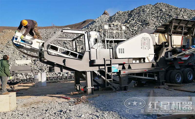 移動破碎機處理建筑垃圾現(xiàn)場 移動破碎機處理建筑垃圾現(xiàn)場