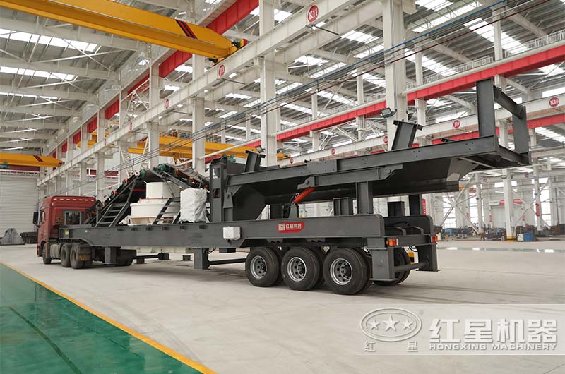 輪胎制砂機振動篩移動破碎站