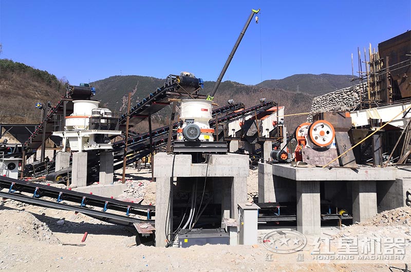硬石料機制砂生產線現場 硬石料機制砂生產線現場