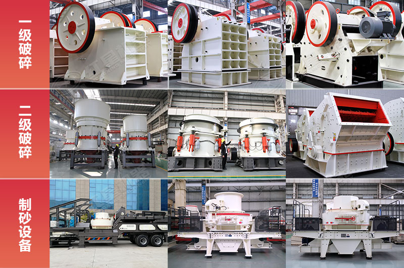 常見不同用途的砂石廠加工設備