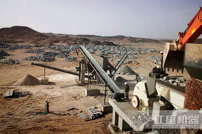 重錘式制砂機現(xiàn)場