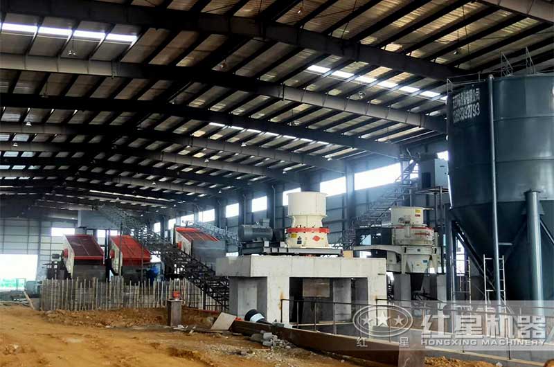 安徽時產200噸全自動封閉式制砂生產線