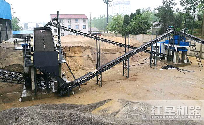 經過粉碎、制沙、洗沙石英砂生產工藝 經過粉碎、制沙、洗沙石英砂生產工藝