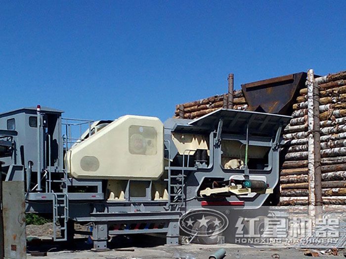 時產500噸的建筑垃圾磕石機現場