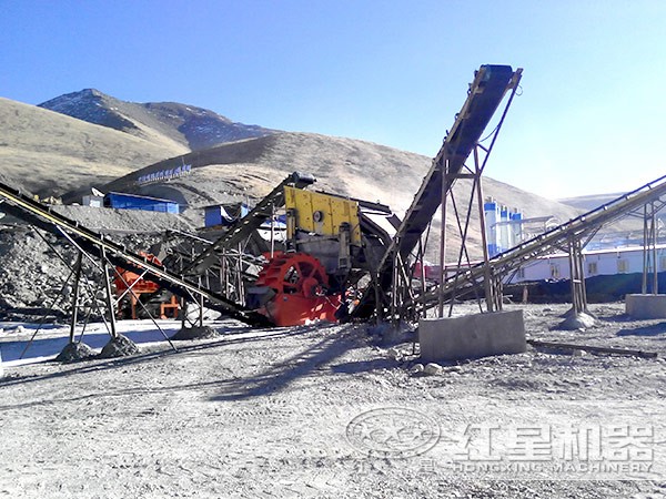 機制砂生產線---洗砂現場