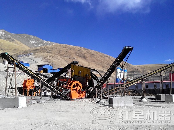 河卵石濕法制砂生產線