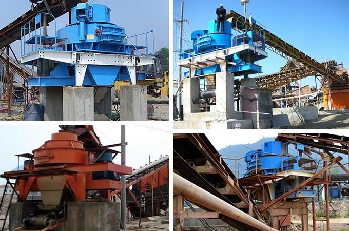 制砂機生產現場圖