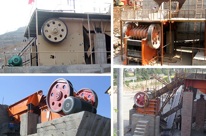 PE顎式破碎機現在作業圖