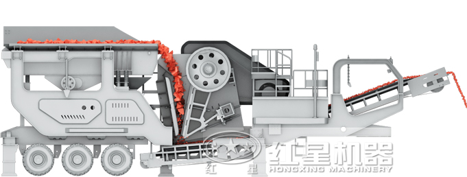 顎式半移動破碎站結構圖