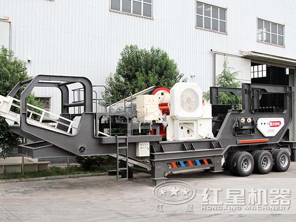 流動顎破石塊加工機