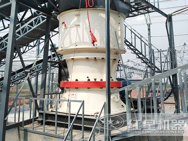 大型生產線中的單缸圓錐式破碎機