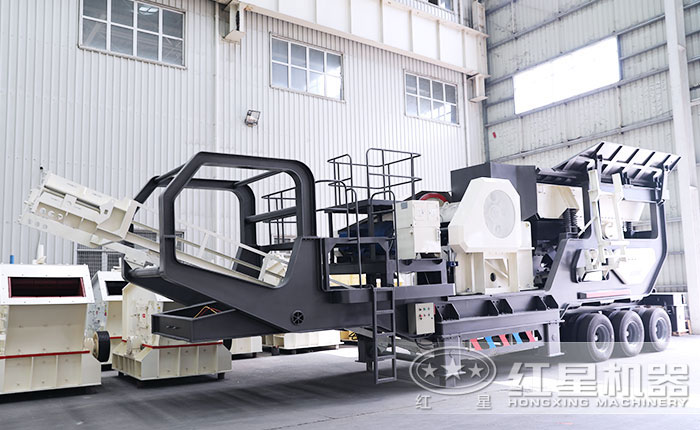 小型石子鄂式破石機廠區(qū)