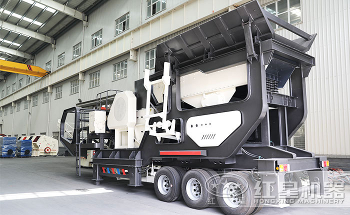 移動石子加工機 移動石子加工機