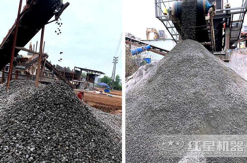 制砂生產(chǎn)線(xiàn)砂石骨料圖