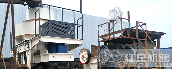 臨溪碎石子制沙現(xiàn)場