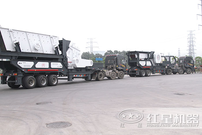 紅星車載式石子磕碎機車間直接發貨 紅星車載式石子磕碎機車間直接發貨