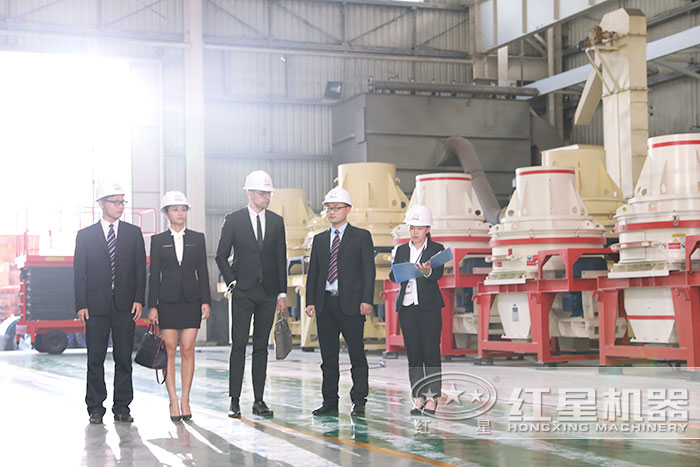 用戶到廠參觀制沙機 用戶到廠參觀制沙機