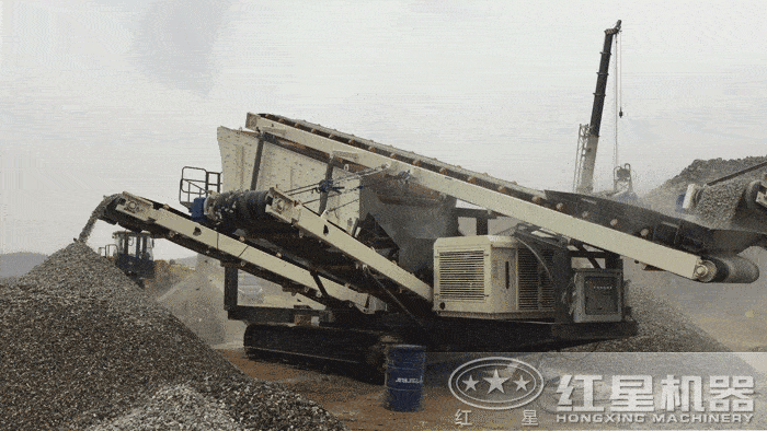 移動式青石破石子機 移動式青石破石子機